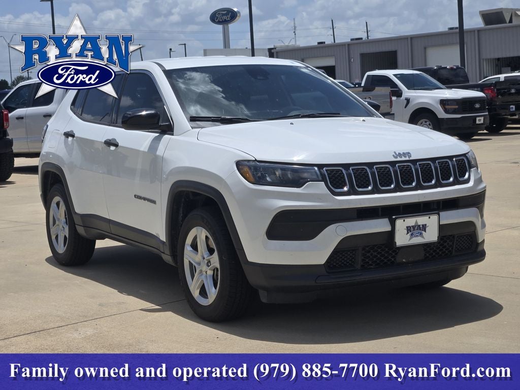 Used 2024 Jeep Compass Sport with VIN 3C4NJDAN6RT584215 for sale in Sealy, TX