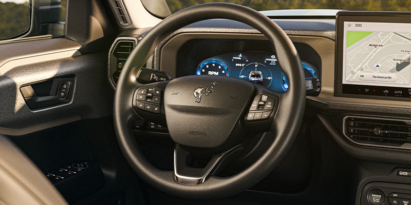 2025 ford bronco sport interior steering wheel